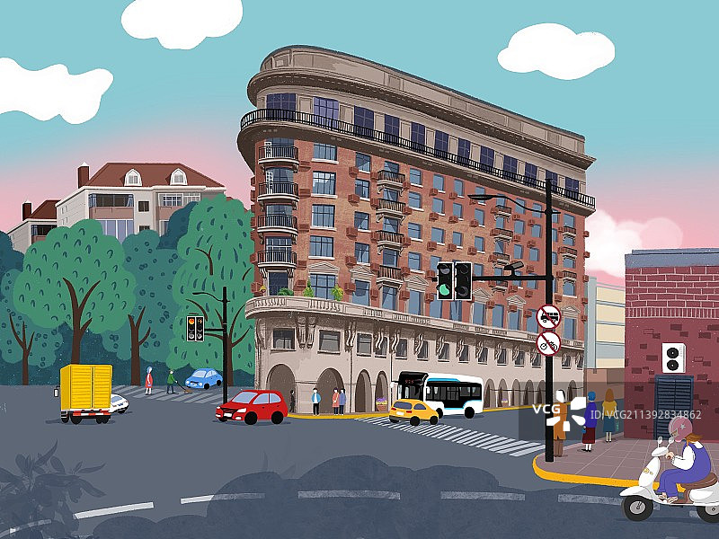 武康大楼图片素材