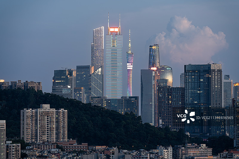 广州，广州塔，东塔，西塔，中信广场图片素材