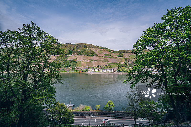 美丽的莱茵河自然风光图片素材