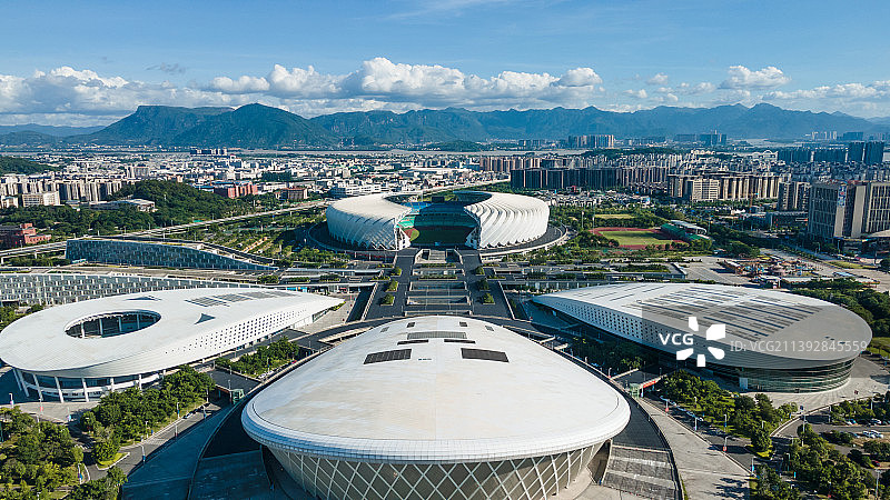 福州海峡奥林匹克体育中心航拍图图片素材