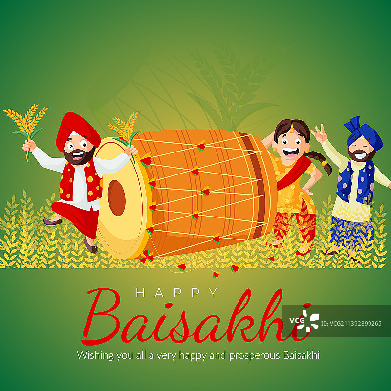 banner拜萨基节快乐设计图片素材