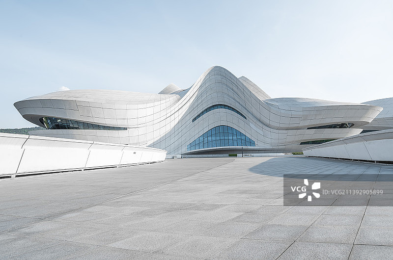 现代建筑广场背景图片素材