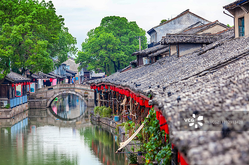 绍兴安昌古镇景区图片素材