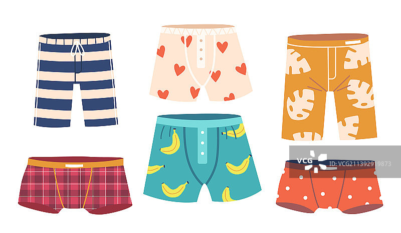 男士泳裤或游泳短裤图片素材