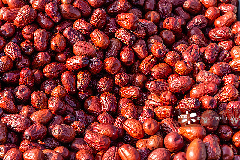 中国农村大集市场上的一堆大枣红枣图片素材