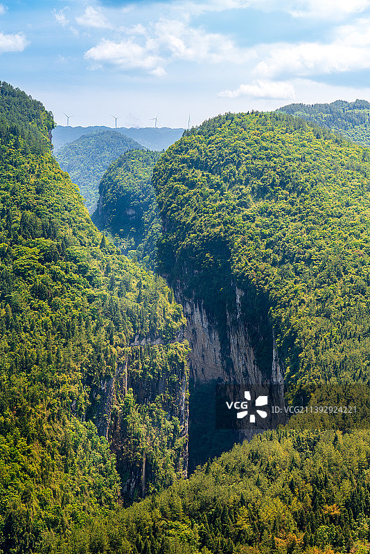 重庆武隆大洞河峡谷图片素材