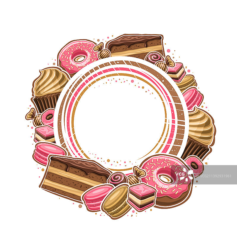 糕点店相框图片素材