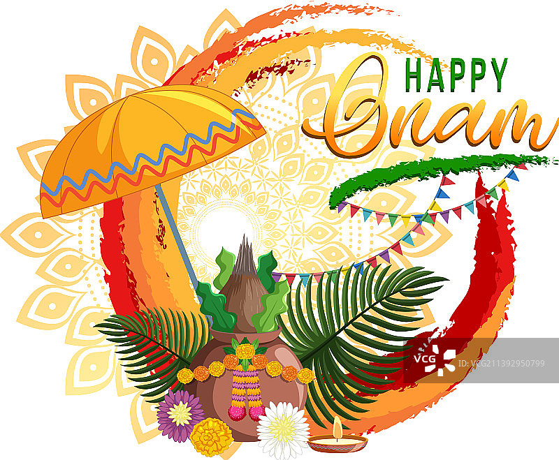 奥南印度丰收节海报图片素材