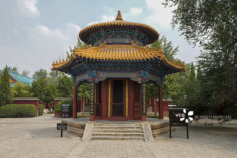 河南省焦作市武陟县嘉应观御碑亭户外风光图片素材