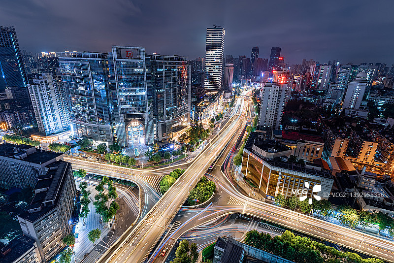 湖北武汉解放大道航空路立交图片素材