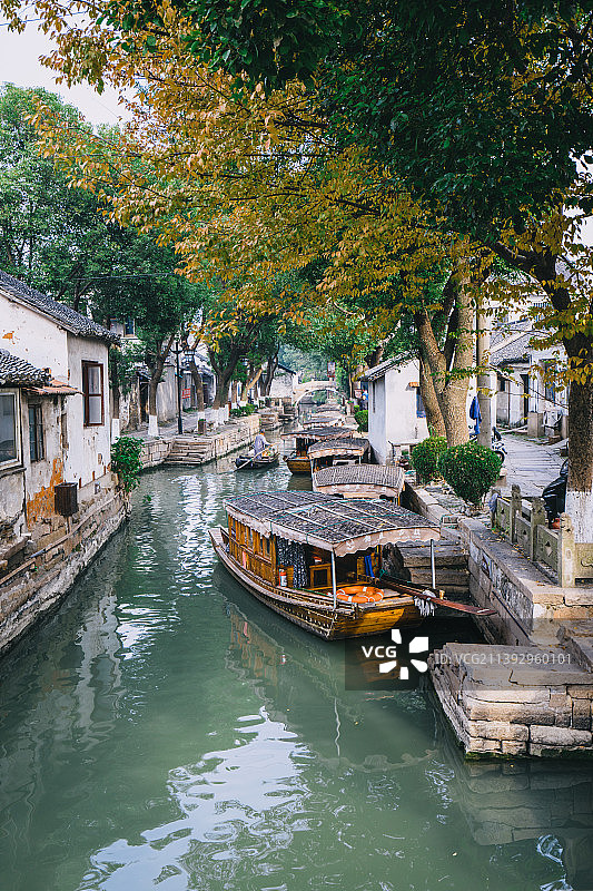 苏州甪直古镇自然风光图片素材