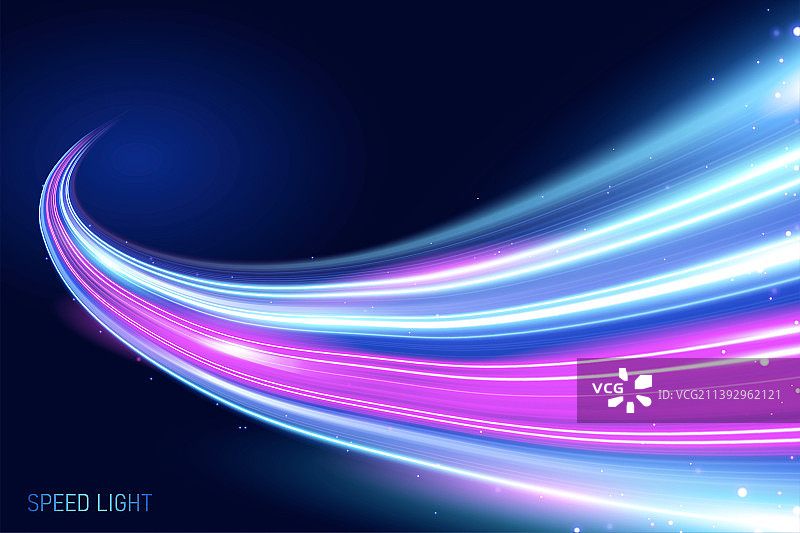 流线型速度光线蓝紫色特效图片素材