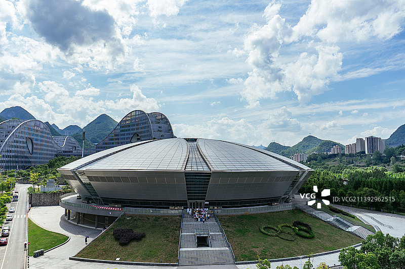 六盘水师范学院校园，位于贵州省六盘水市图片素材