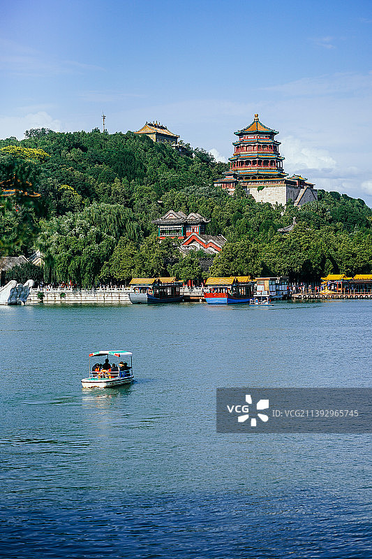 北京颐和园皇家园林风光图片素材