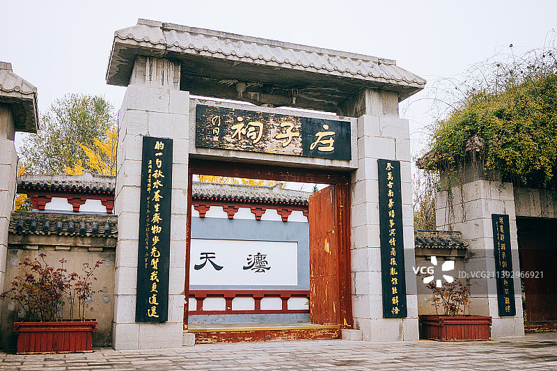 安徽省蒙城县庄子祠风光图片素材