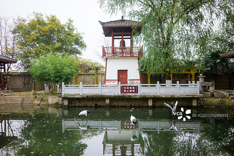 安徽省蒙城县庄子祠风光图片素材