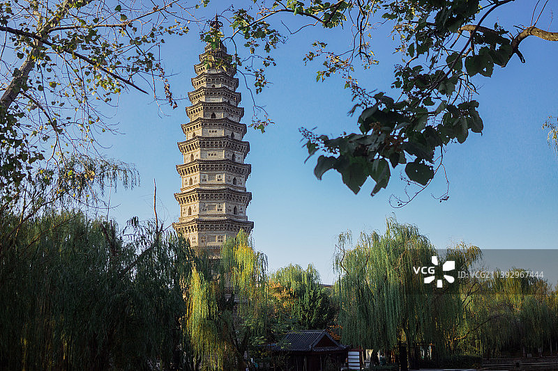 安徽省蒙城县万佛塔景点风光图片素材