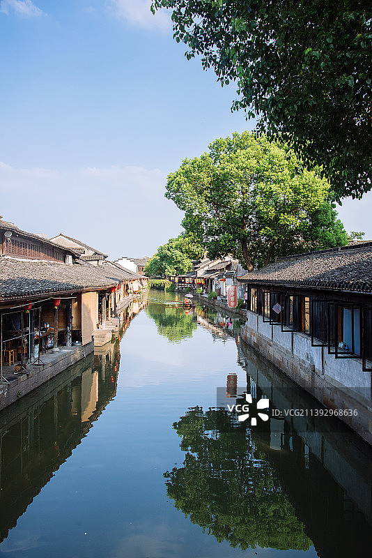 浙江绍兴安昌古镇水乡风光图片素材
