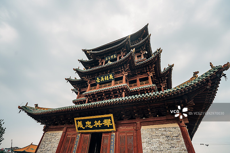 山东菏泽郓城县，水浒好汉城，水浒故里，国家AAAA级景区图片素材