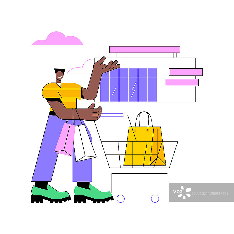 大型商场抽象概念图片素材