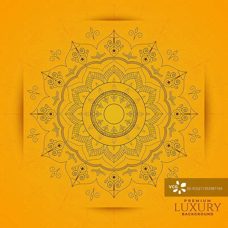 抽象奢华曼陀罗背景图片素材
