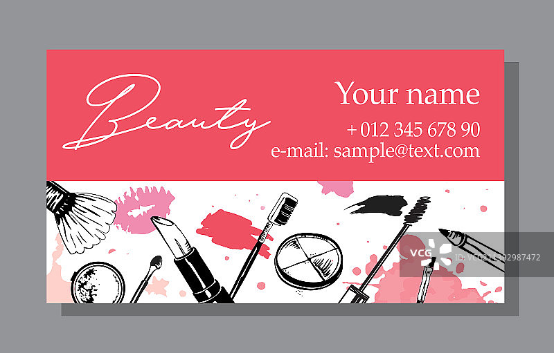 化妆品促销banner和广告模板图片素材