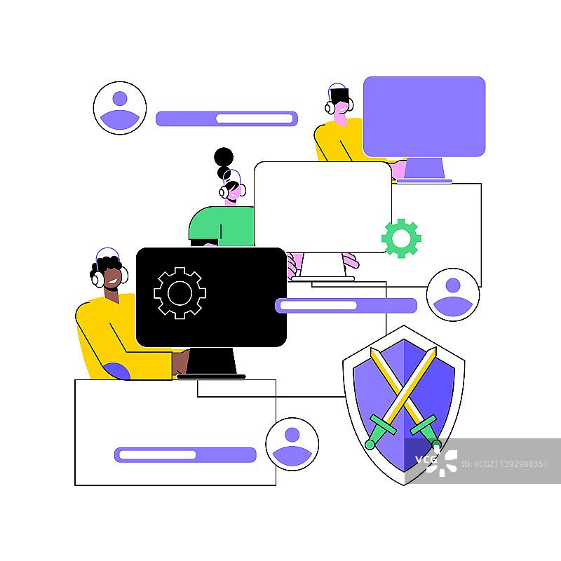 抽象概念电竞团队图片素材