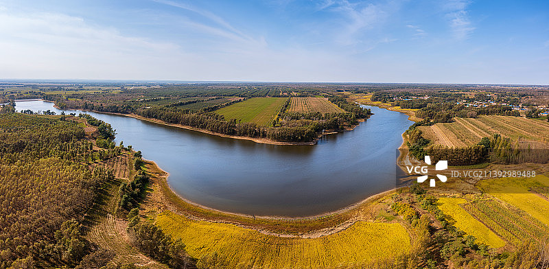 辽宁省阜新市彰武县沙湖稻田风光图片素材