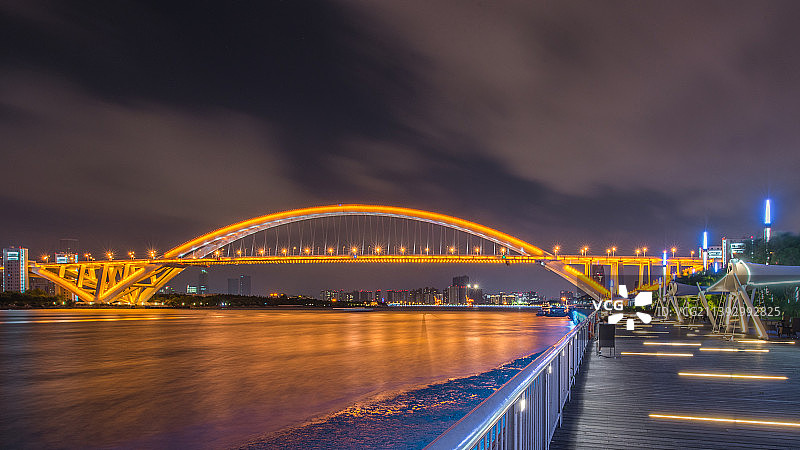卢浦大桥 Panorama of Lupu Bridge图片素材