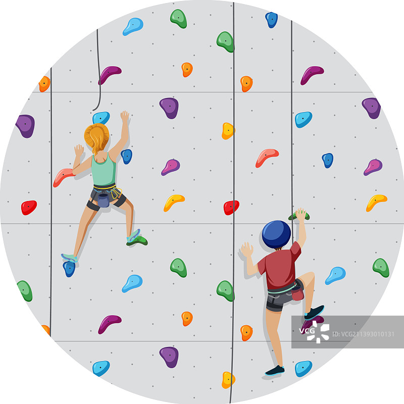 孤立的攀岩徽章图片素材