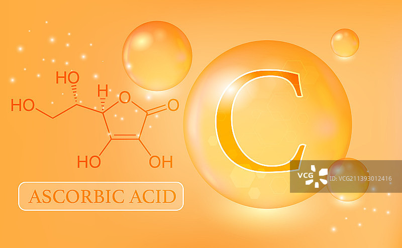 维生素C抗坏血酸水滴胶囊图片素材