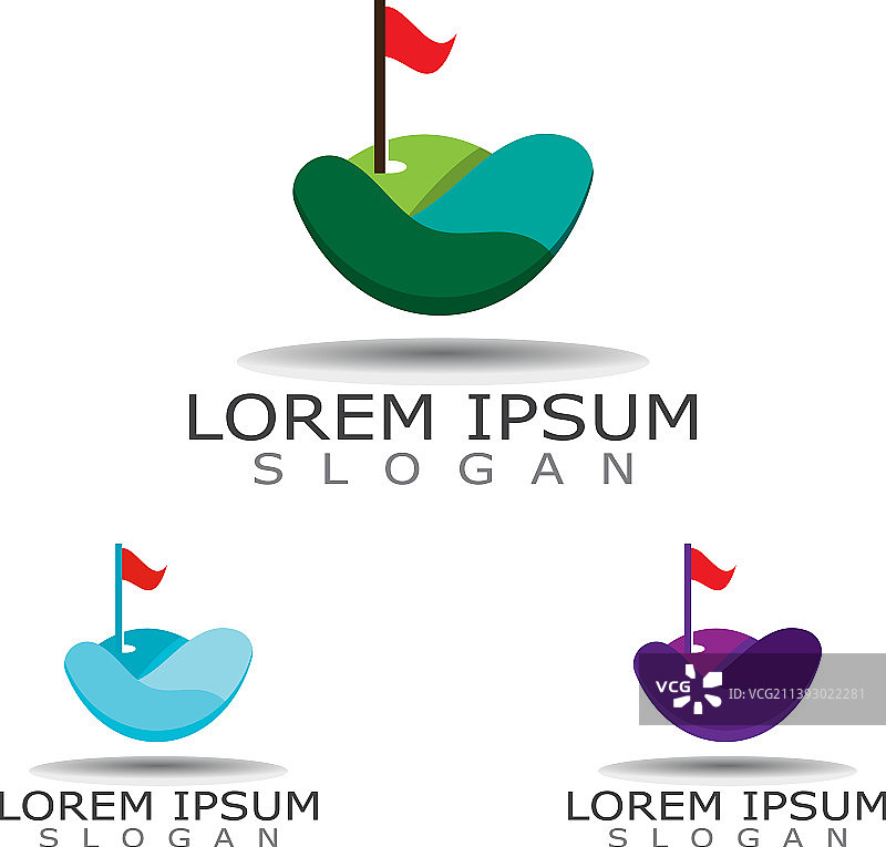 高尔夫球场高尔夫标志运动设计图片素材