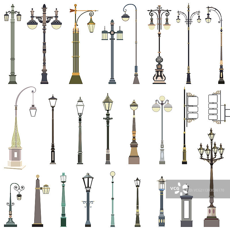 街灯合集图片素材
