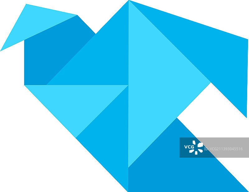 千纸鹤Logo设计图标符号模板图片素材