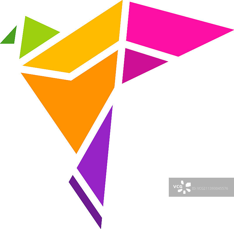 千纸鹤Logo设计图标符号模板图片素材