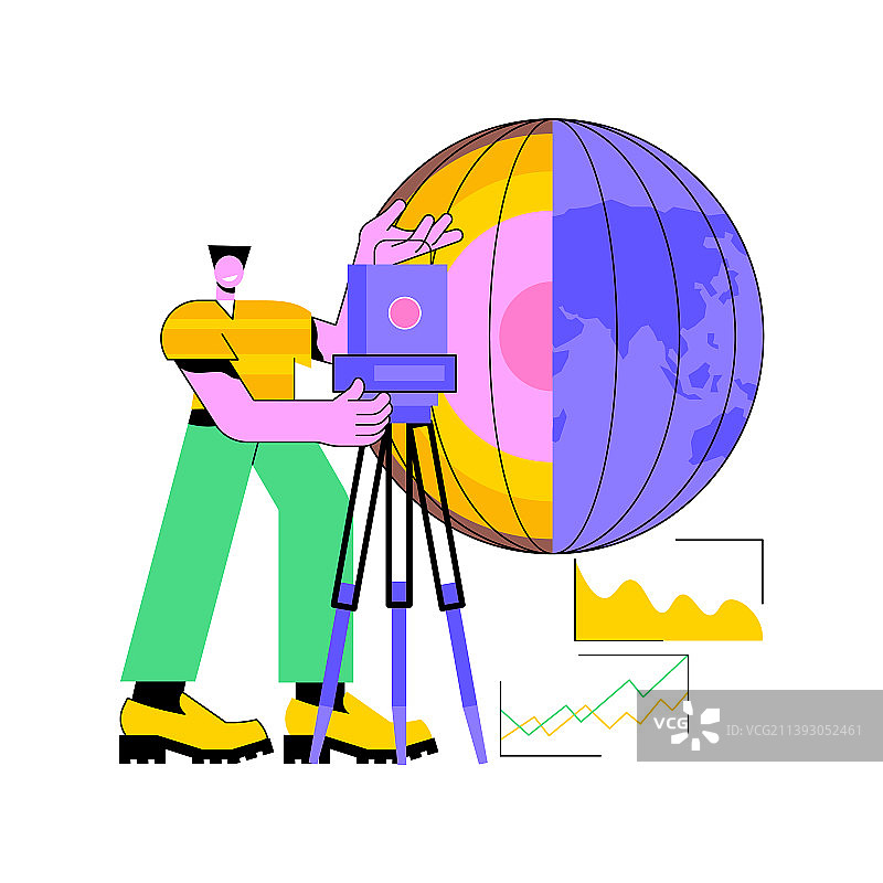地球物理学抽象概念图片素材