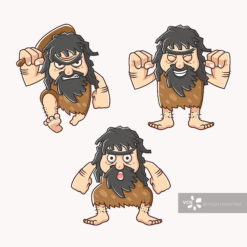 石器时代的穴居人图片素材