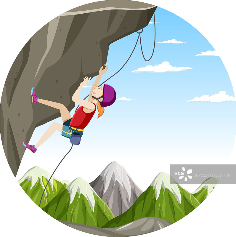 孤立的攀岩徽章图片素材