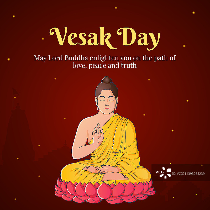 卫塞节快乐banner设计图片素材