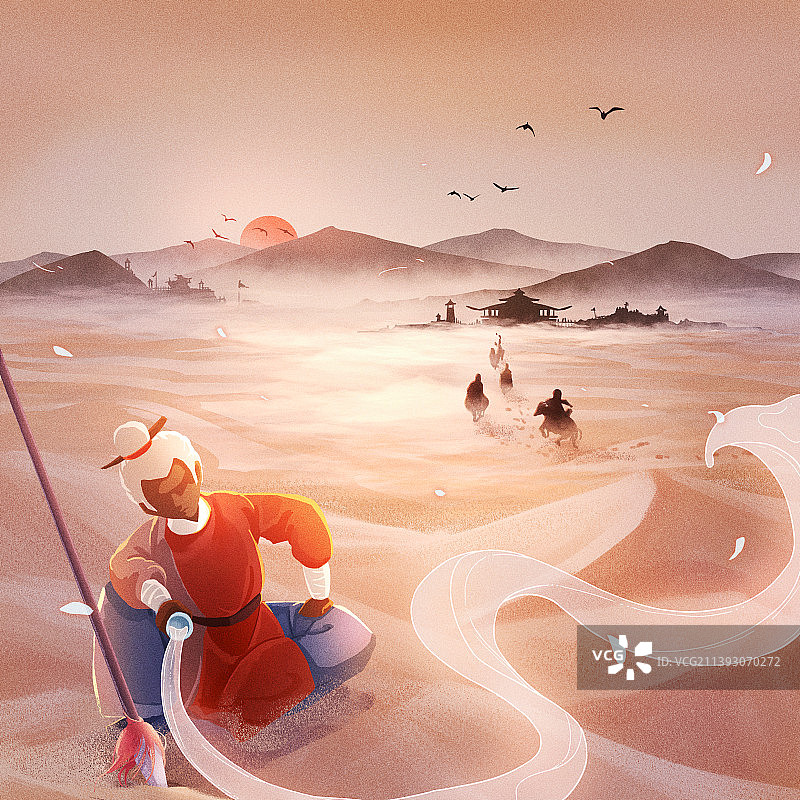 背对沙场祭酒的人图片素材