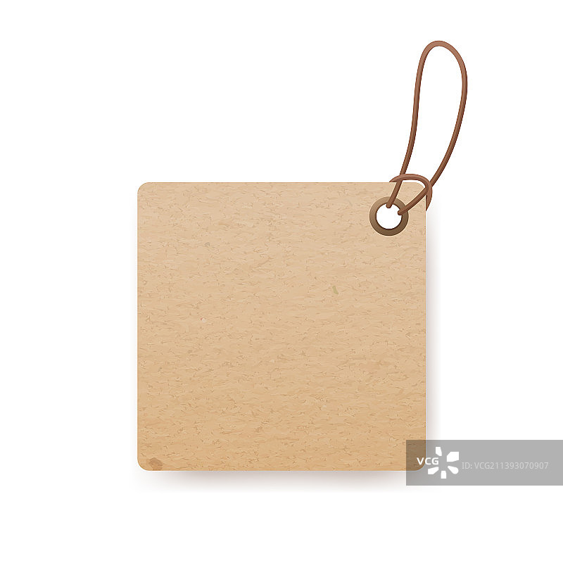 牛皮纸板标签悬挂绳索工艺纸图片素材