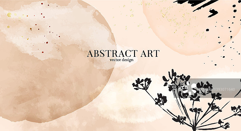 粉色花卉干燥花朵banner现代模板图片素材