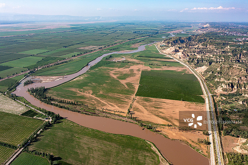 汾河山西万荣段图片素材