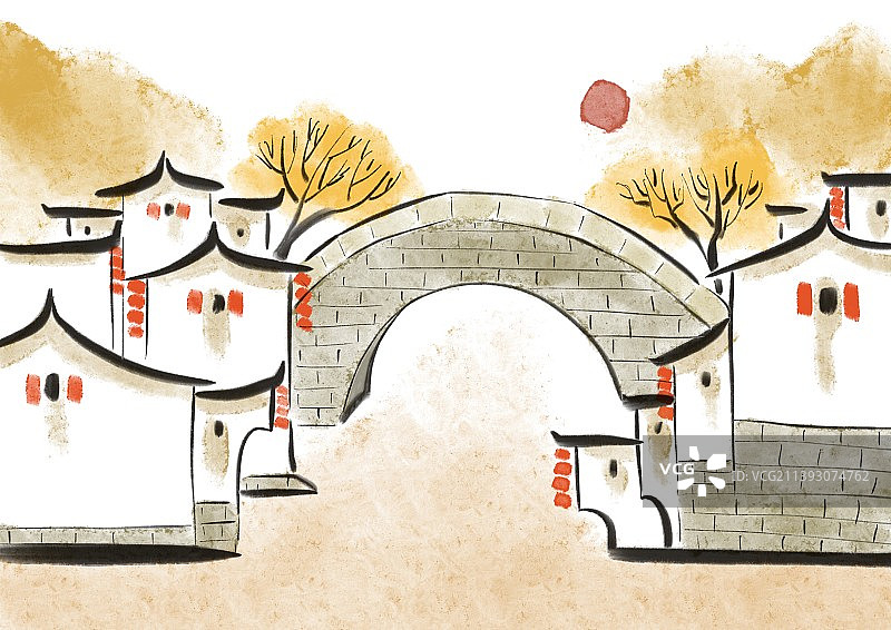 烟雨江南图片素材