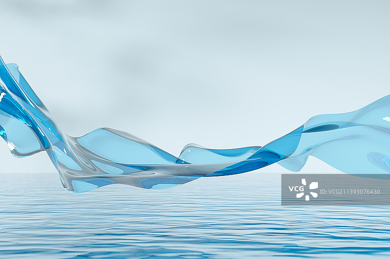 蓝色干净的美容医疗场景图片素材