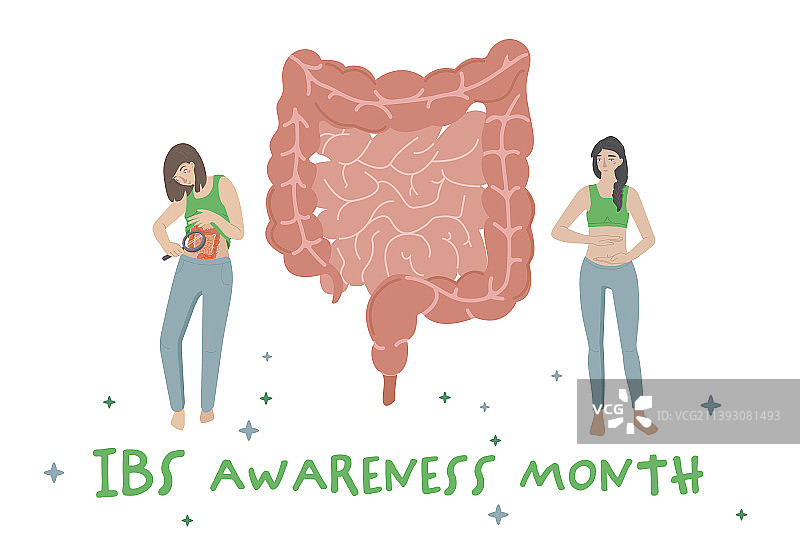 肠易激综合征宣传月健康图片素材