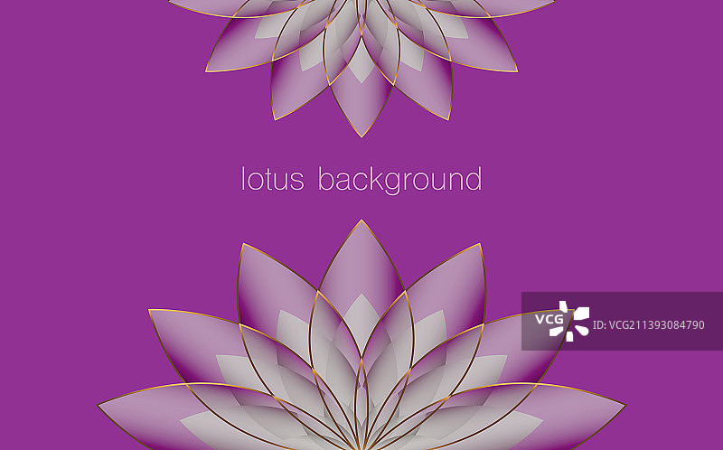 紫色生命之花莲花banner模板图片素材