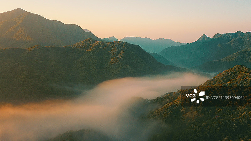 河南省南阳市西峡县老界岭桦树盘图片素材