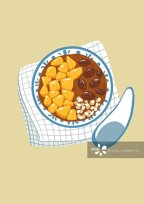 红薯芡实汤水图片素材