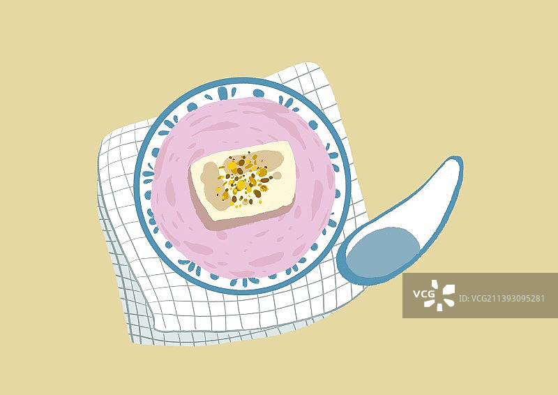 芋泥年糕图片素材